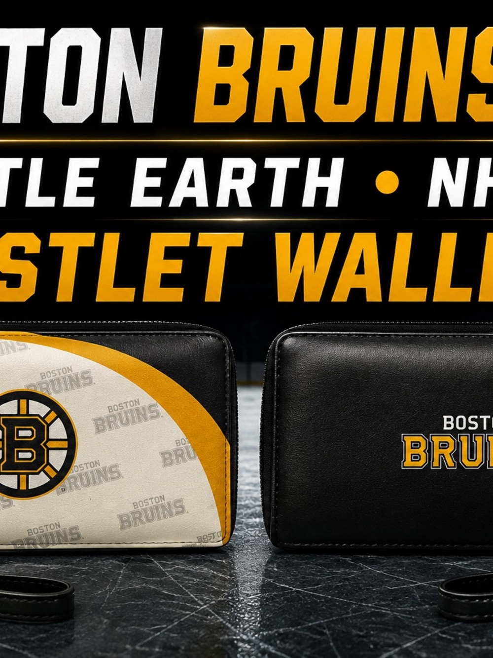 Black & Gold Wristlet Wallet